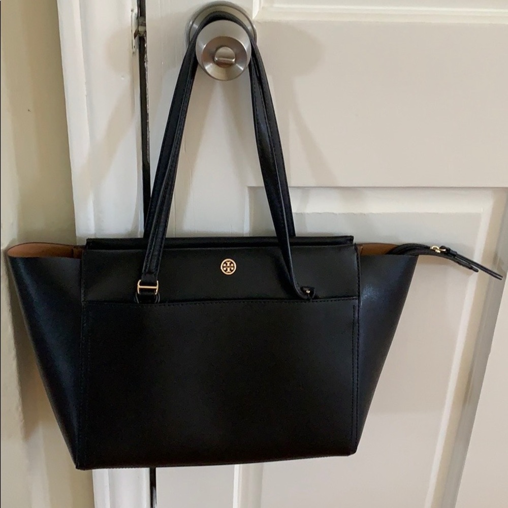 Tory Burch Small Parker Tote, black